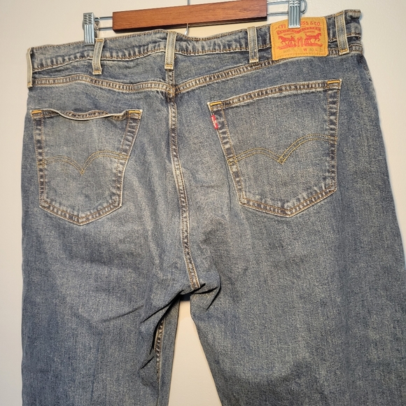 Levi's Mens 505 Blue Jeans Size 40X32 Classic‎ Straight Leg Style - Picture 5 of 16